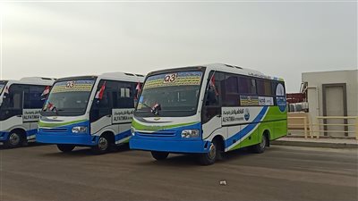  لحظر التوك توك.. بدء تدشين المرحلة الاولي للنقل الجماعي بالعبور| فيديو وصور 