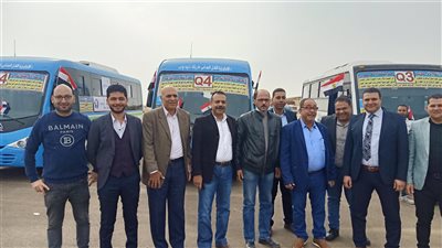 شاهد.. تدشين المرحلة الأولى للنقل الجماعي بالعبور 