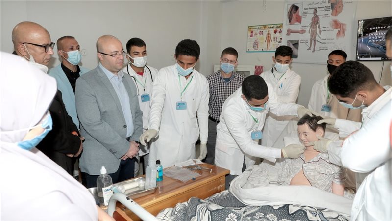 محافظ بني سويف يزور