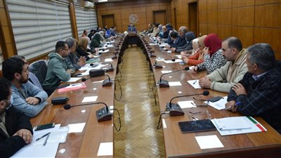 محافظ الدقهلية يبحث تطبيق حوكمة البيئة العمرانية والاستدامة بمدينة أجا | صور 