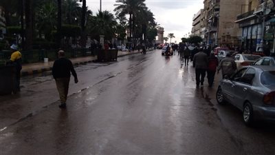 استمرار هطول الأمطار الغزيرة على الإسكندرية|فيديو
