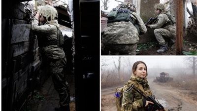 حتى النساء على الجبهة.. جنود أوكرانيا يستعدون للغزو الروسي بأجواء الحرب العالمية| صور