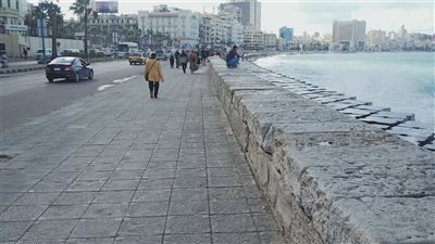 استمرار هطول الأمطار ليلا على محافظة الإسكندرية 