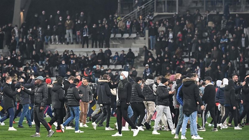 شغب مباراة أولمبيك