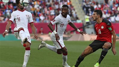 انتهاء الشوط الأول من الوقت الإضافي لمباراة مصر وقطر بالتعادل السلبي