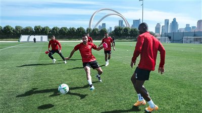 السوبر الإفريقي| تقسيمة قوية للاعبي الأهلي استعدادا للرجاء