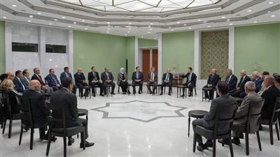 الرئيس السورى يلتقى وفد اتحاد المهندسين العرب لبحث إعادة الإعمار