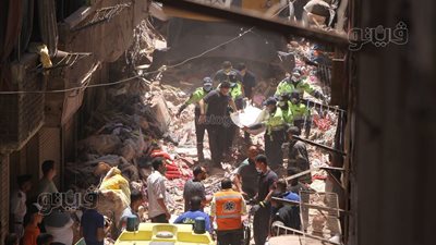 كارثة العقارات المنهارة بحدائق القبة، انتشال جثمان ضحية جديدة (فيديو وصور) 