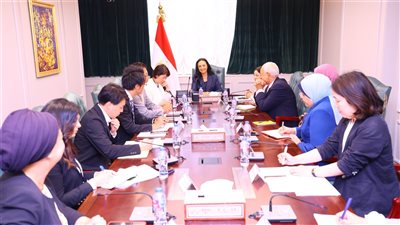 وزيرة التضامن تلتقي بعثة هيئة التعاون الدولي اليابانية 