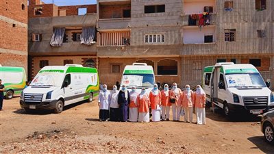 الكشف علي 1483 مواطنا خلال قافلة طبية بقرية ميت العز في الدقهلية (صور)