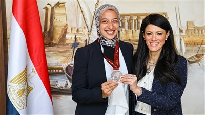 المشاط تشارك في الاحتفال باليوم الأولمبي وتكرم لاعبة مصر بعد فوز منتخب السيدات بالميدالية البرونزية 