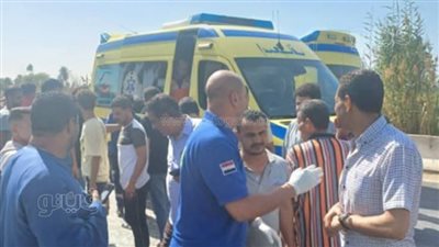 إصابة 4 أشخاص من أسرة واحدة في حادث تصادم بالمنيا