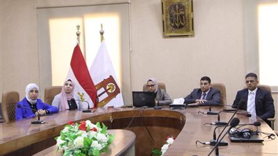 لعرض مشروعات التحول الرقمي، نائب محافظ الوادي الجديد تلتقي أعضاء 