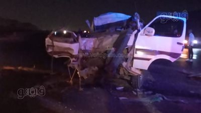 أسماء المصابين بحادث انقلاب ميكروباص بالطريق الأوسطي وتقرير بحالتهم الصحية