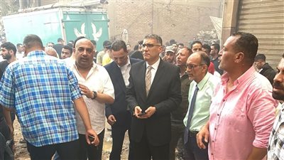 السيطرة على حريق مخزن بويات بالبراجيل (صور