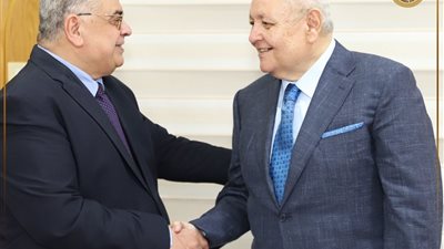 المستشار أحمد عبود يهنئ رئيس مجلس الدولة الجديد 