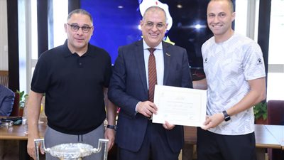 إنبي يكرم أبطال الكرة الخماسية بعد إنجاز برونزية كأس العالم (صور) 