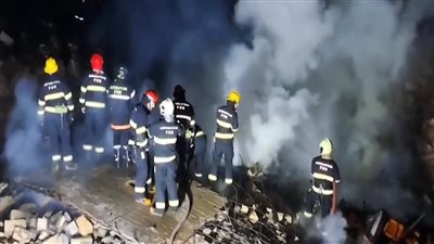 حريق ضخم في إستوديو 