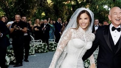 كيم كارداشيان وشقيقتها كلوي في حفل لورين سانشيز وجيف بيزوس (فيديو)