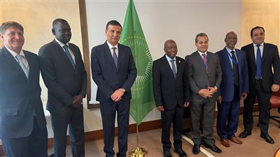 وزير الزراعة يلتقي المفوض الإفريقي على هامش اجتماعات روما لبحث التعاون المشترك