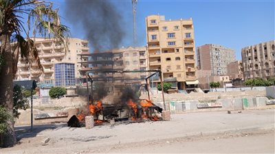 إخماد حريق في كشك بمدينة طامية بالفيوم قبل امتداده إلى الكتلة السكنية