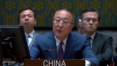  الصين في مجلس الأمن: نرفض بشدة تهجير الفلسطينيين وضم الضفة وغزة