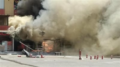إصابة شخص في حريق بورشة ميكانيكا بالدقهلية