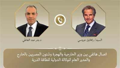 اتصال هاتفي بين وزير الخارجية ومدير الوكالة الدولية للطاقة الذرية