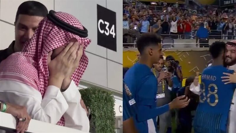 لحظة بكاء رئيس نادي