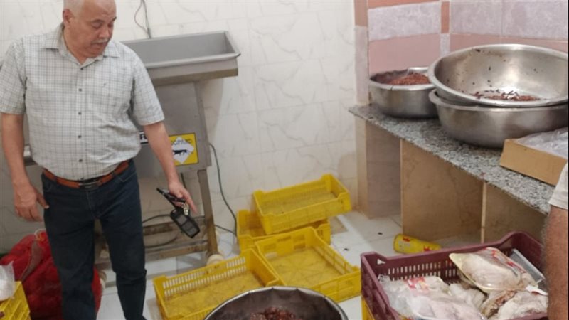 ضبط طن لحوم وكبدة