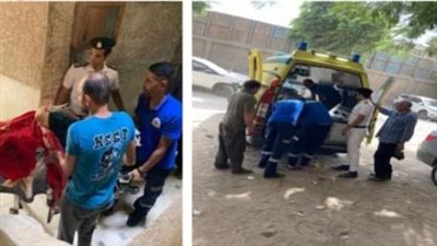 أمن القاهرة ينقل سيدة غير قادرة على الحركة للمستشفى بدار السلام 