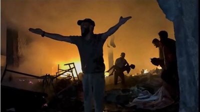 جثث النازحين تفحمت، غارات إسرائيلية تستهدف مدرسة مصطفى حافظ غرب غزة (فيديو)