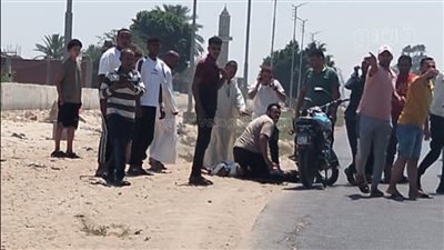 كلاكيت تاني مرة، إصابة شخص جراء حادث تصادم بطريق الإسماعيلية الزراعي (صور) 