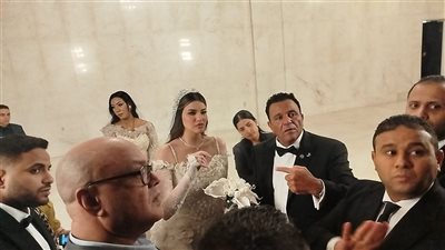 الصور الأولى من حفل زفاف ابنة محمد فؤاد