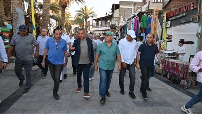 محافظ جنوب سيناء يرافق لجنة الإدارة المحلية بمجلس النواب في جولة ميدانية بدهب 