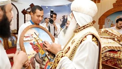 الأنبا إسحق يدشن مذبح الأنبا بيشوي في إيبارشية طما