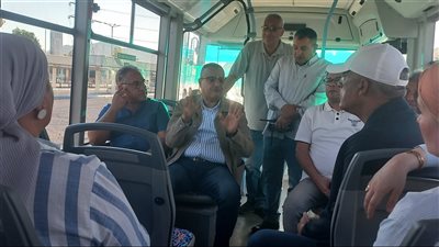 وفد محلية النواب يتفقد عددا من مواقف الأتوبيسات في شرم الشيخ