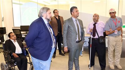 وحدة ذوي الإعاقة بالقومي لحقوق الإنسان تنظم زيارة ميدانية للوطنية لتكنولوجيا المعلومات