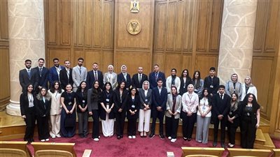 طلاب حقوق الجامعة الألمانية بالقاهرة في زيارة تدريبية للمحكمة الدستورية العليا 