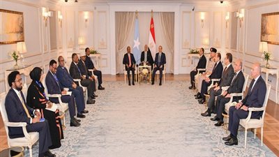 تفاصيل المباحثات المصرية الصومالية بالعلمين (صور)