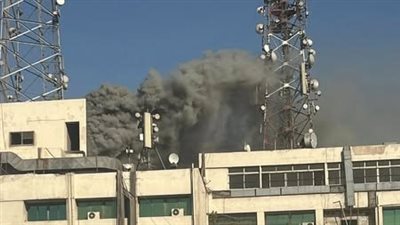 الصحة: إصابة 14 مواطنًا في حادث حريق سنترال رمسيس ونقلهم للمستشفى القبطي