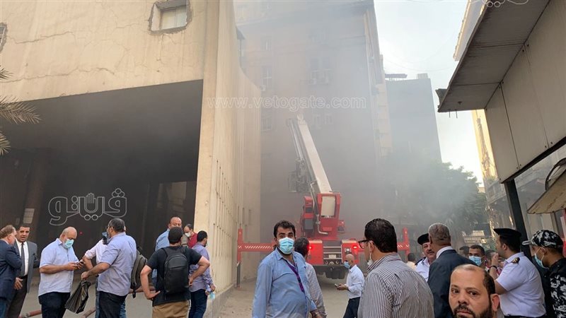 حريق سنترال رمسيس