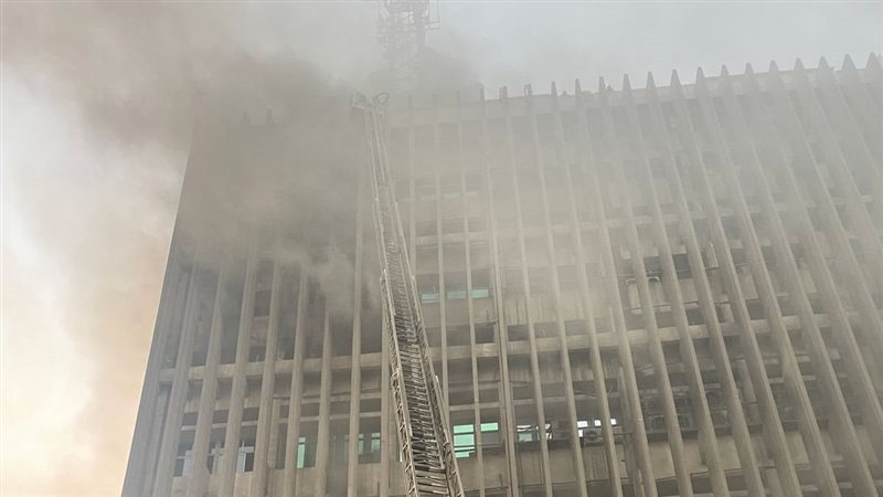 حريق سنترال رمسيس