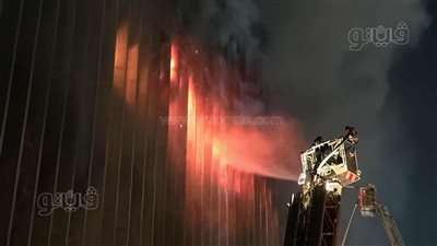 تجدد اندلاع النيران في مبنى سنترال رمسيس (فيديو وصور)