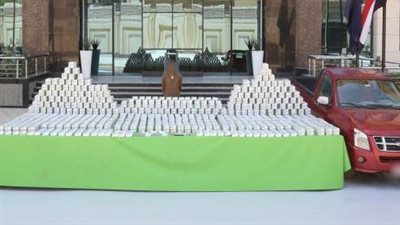 ضربة أمنية لتجار الكيف، ضبط 452 ألف قرص ترامادول بـ 73 مليون جنيه