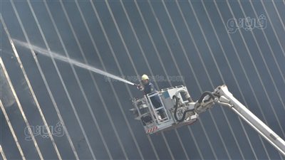 22 صورة ترصد جهود رجال الإطفاء لإخماد حريق سنترال رمسيس