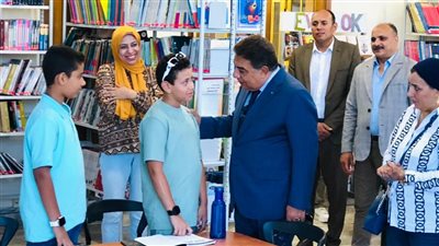 محافظ الدقهلية يتفقد أعمال تطوير مكتبة مصر العامة بالمنصورة (صور) 