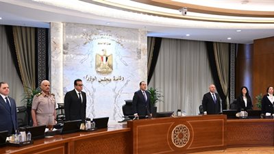 مجلس الوزراء يقف دقيقة حدادا على أرواح شهداء 