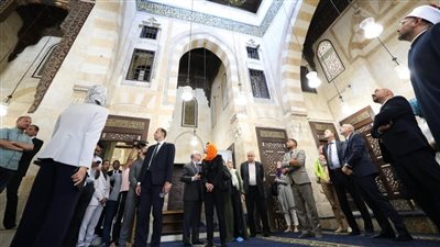 وفد من سفراء الاتحاد الأوروبي يتفقدون الجامع الأزهر (صور)