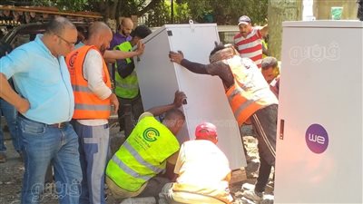 جهود مكثفة لإصلاح خطوط الألياف الضوئية المتضررة حول سنترال رمسيس (فيديو وصور)